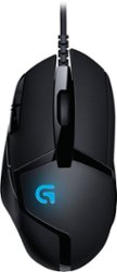 Logitech - G402 Hyperion Fury Optical Gaming Mouse - Black - Front_Zoom
