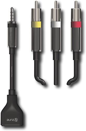 Front Standard. Microsoft - A/V Output Cable for Microsoft Zune MP3 Players.