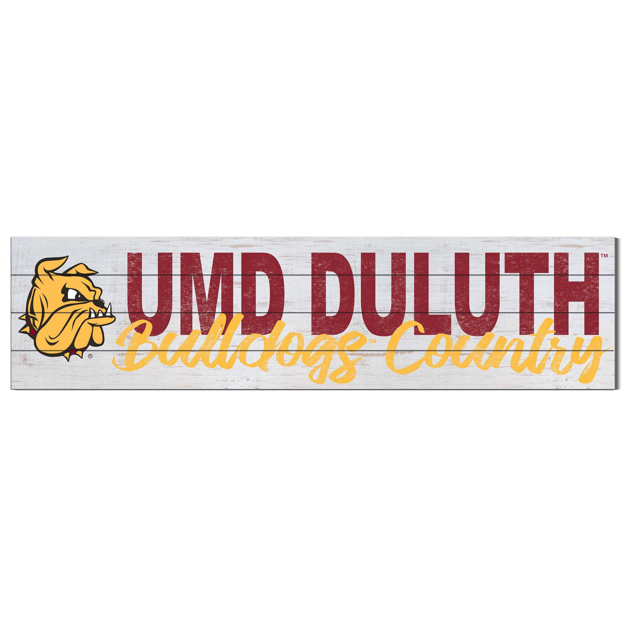 Minnesota Duluth Bulldogs 40'' x 10'' Logo Sign