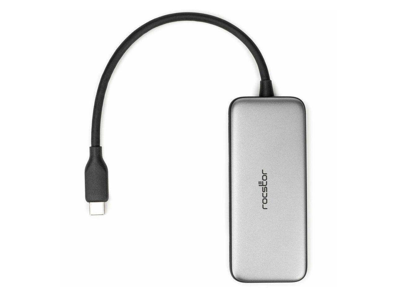 Alt View 1. Rocstor - PREMIUM USB-C HUB - USB-C TO QUAD USB-C 3.1 GEN2 10GBPS PORTS - USB-C MALE INPUT.