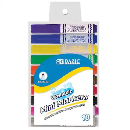 Washable MARKERS
BAZIC PRODUCTS
Broad Line
Washable Mini Markers
10
Marqueur Lavaible • Marcador Lavable