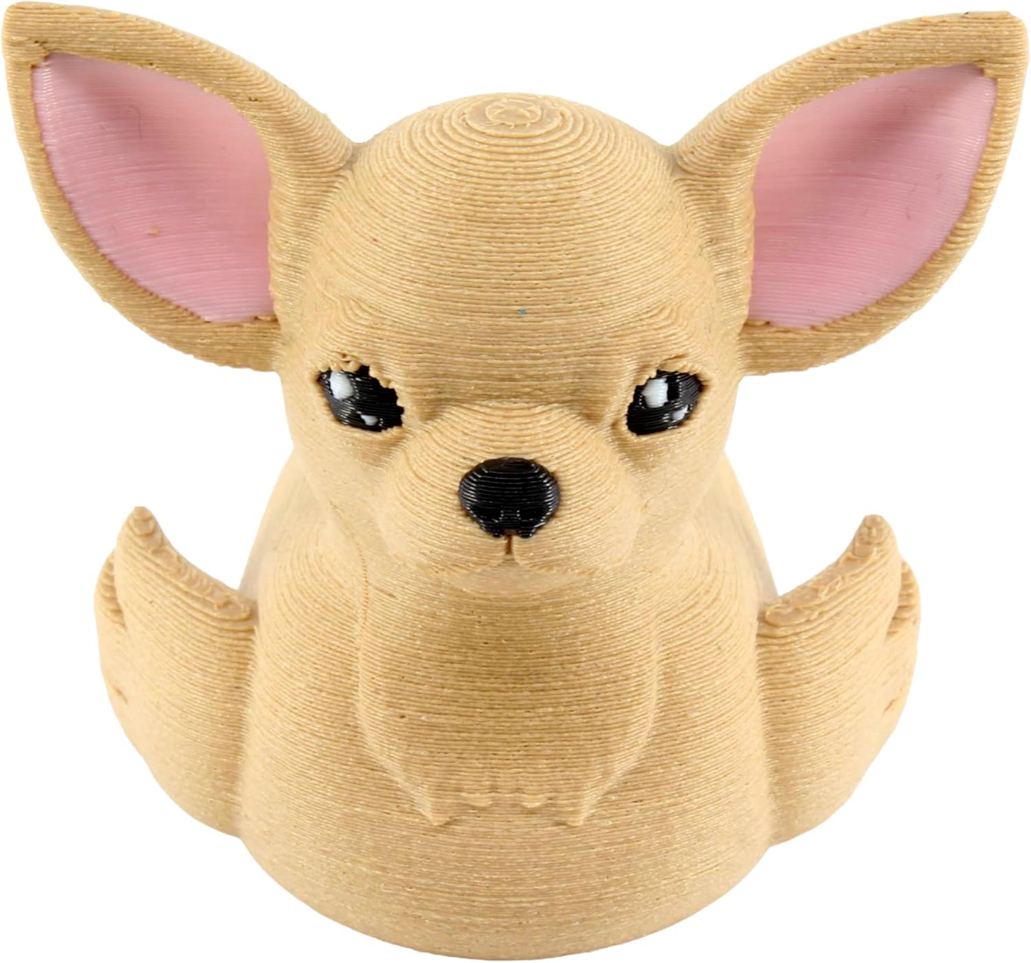 Angle. JuzToys - Chihuahua Duck Figurine, 4x4 Ducking, Fun Car Dashboard Accessory, Unique Dog Figure Gifts, Ducks for Cars by PowerTRC - Brown.
