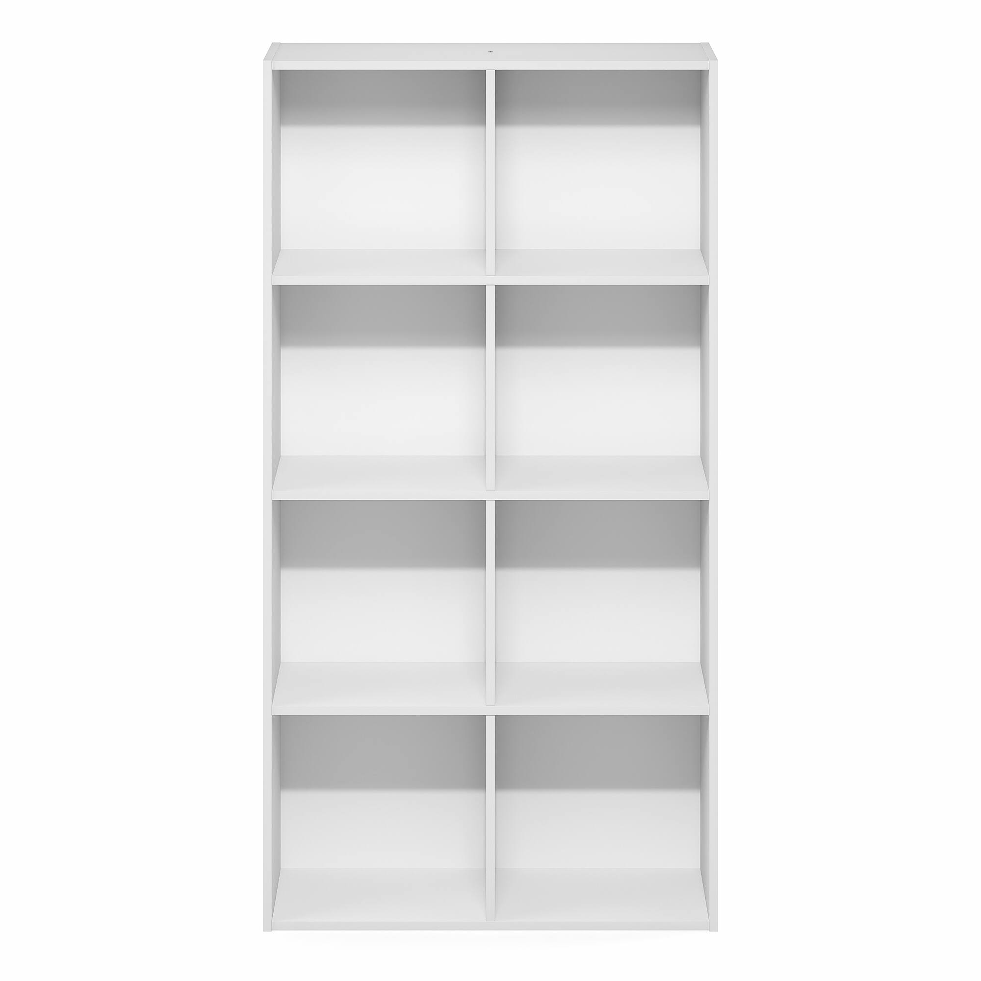 Alt View 6. Furinno - LUDER Book Shelf, Bookcase with Open Shelves, 8-Cube Bookshelf, 9.5 x 24.6 x 47 - White.