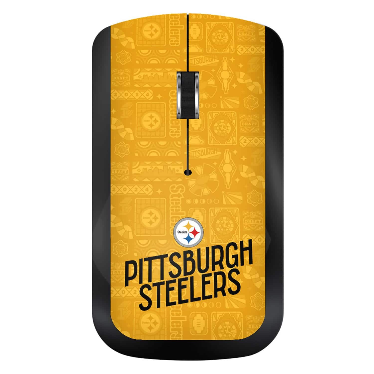 Keyscaper - Pittsburgh Steelers 2024 Illustrated Limited Edition Wireless Mouse - Wireless - Black