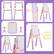 Alt View 18. Costway - Kids Easel for Two Adjustable Height Double Sided Art Easel Purple - Purple & Pink.