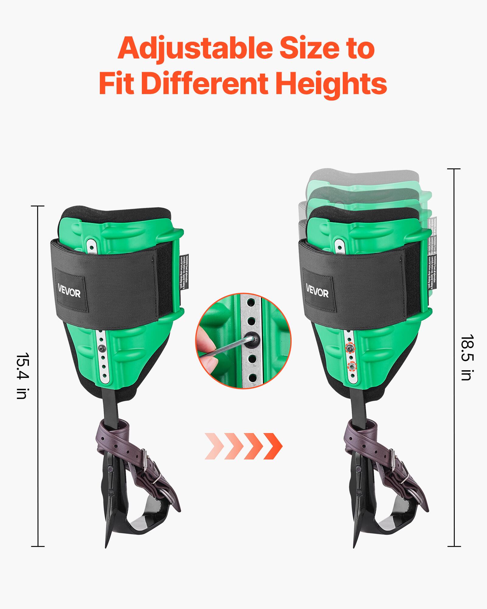 Adjustable Size to Fit Different Heights

VEVOR

15.4 in

18.5 in
