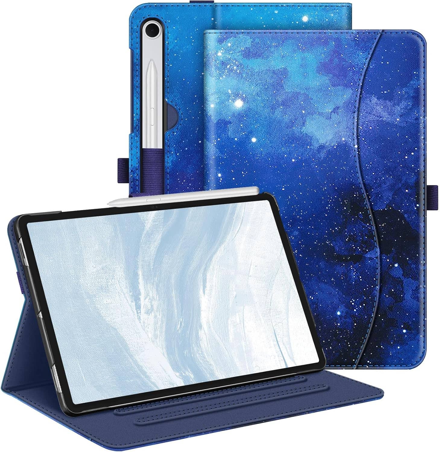 Fintie - Multi-Angle Case for Samsung Galaxy Tab S10 Lite/ Tab S10 FE/ Tab S9 FE/ Tab S9, With Front Card Pocket, Auto Wake/Sleep - Starry Sky price history on PriceWatchPro