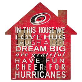 Fan Creations - Carolina Hurricanes 12'' Team House Sign - Multicolor