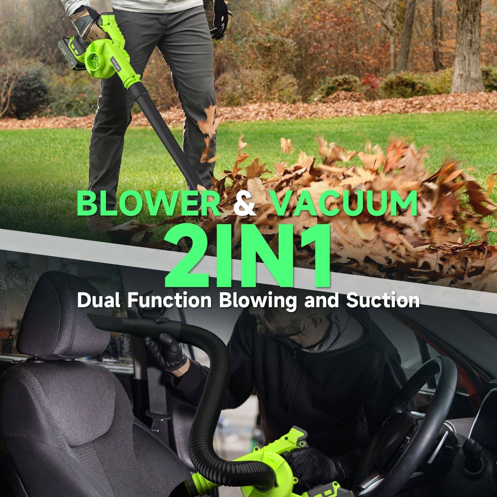 BLOWER & VACUUM  
2IN1  
Dual Function Blowing and Suction
