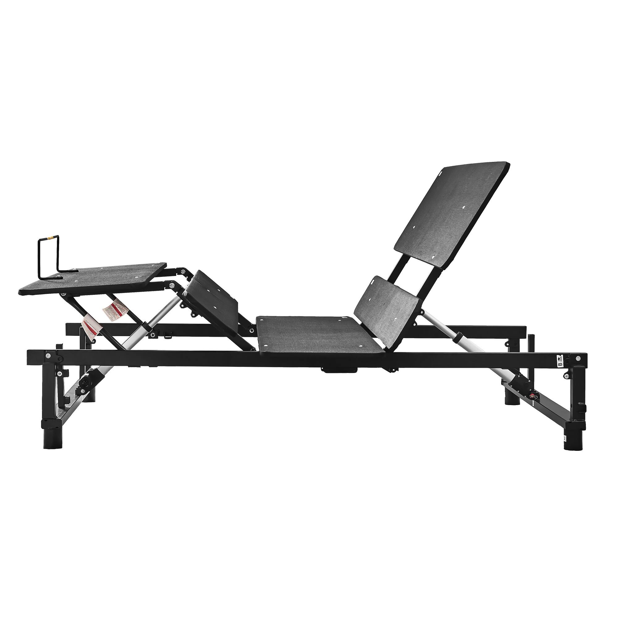 Alt View 1. Aukfa - Adjustable Bed Base - Queen Size, Head/Foot Incline, Wireless Remote, Zero Gravity, Quiet Motor - Black.
