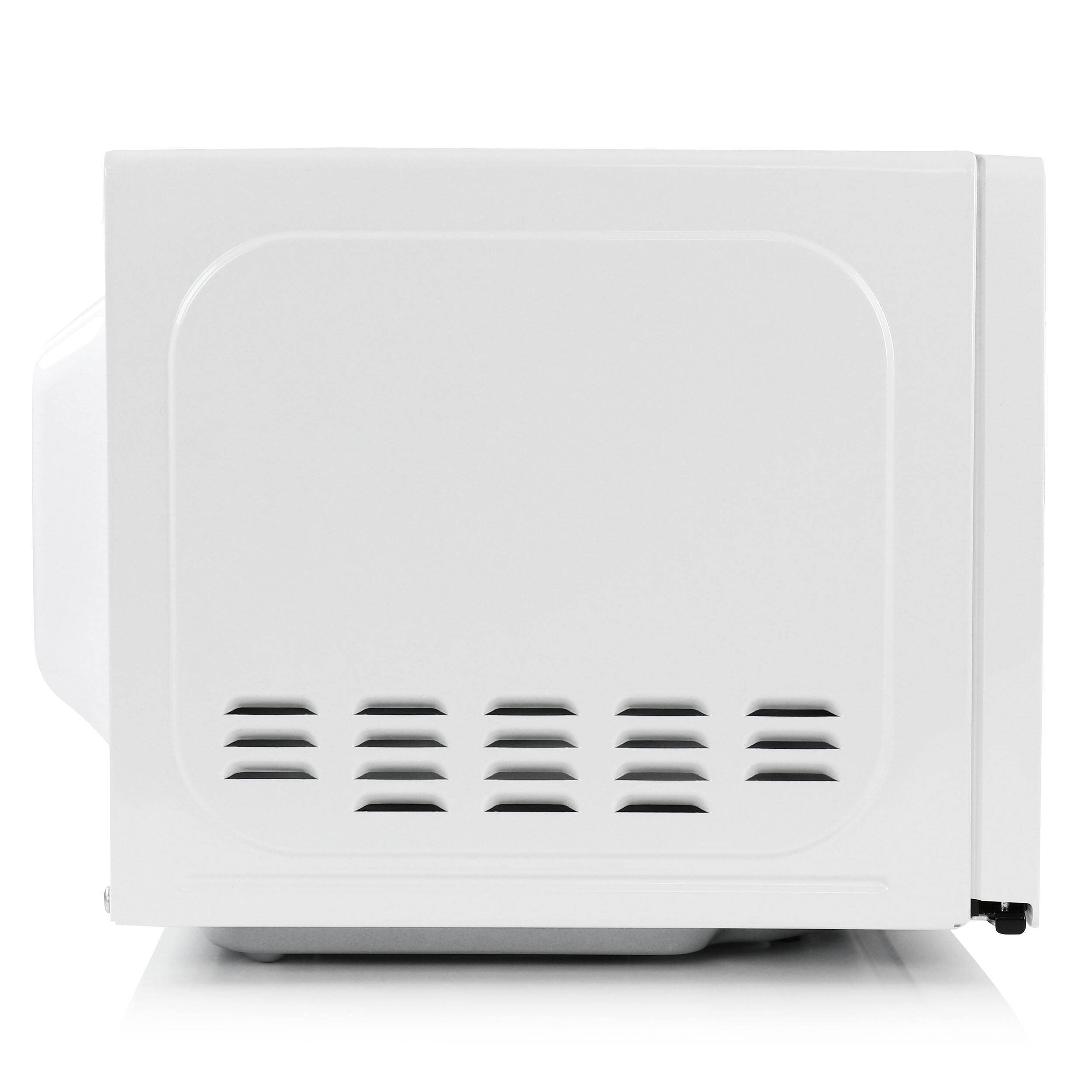 Alt View 3. Black+Decker - Black and Decker 0.7 Cu Ft 700 Watt LED Digital Microwave Oven in White with Child Safety Lock - White.