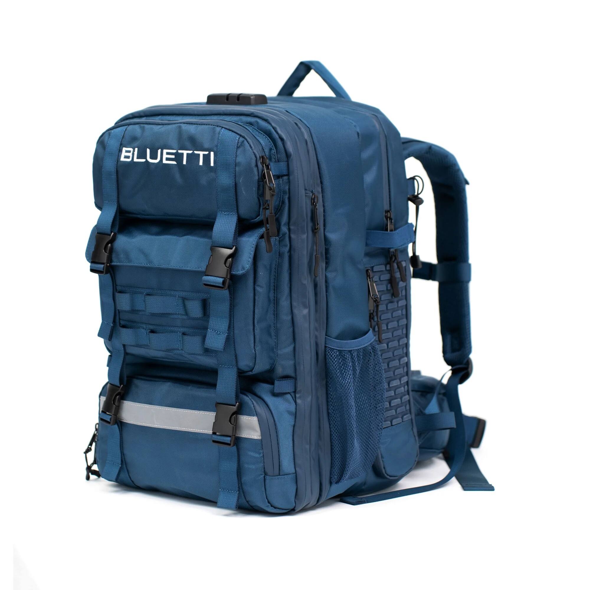 Alt View 6. BLUETTI - Handsfree1 Solar Backpack 300W - Black.