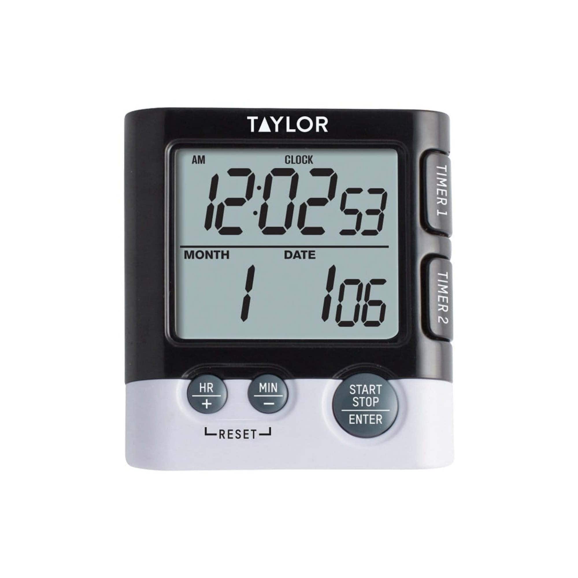 Taylor - Digital Dual Event Cooking Timer/Alarm Clock - Black price history on PriceWatchPro