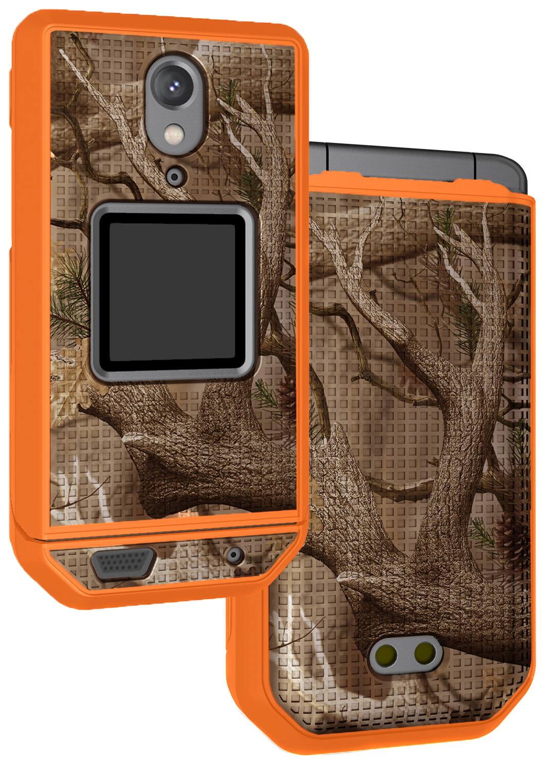 Nakedcellphone - Case for CAT S22 Flip Phone - Slim Hard Shell Cover - Hunter Camo