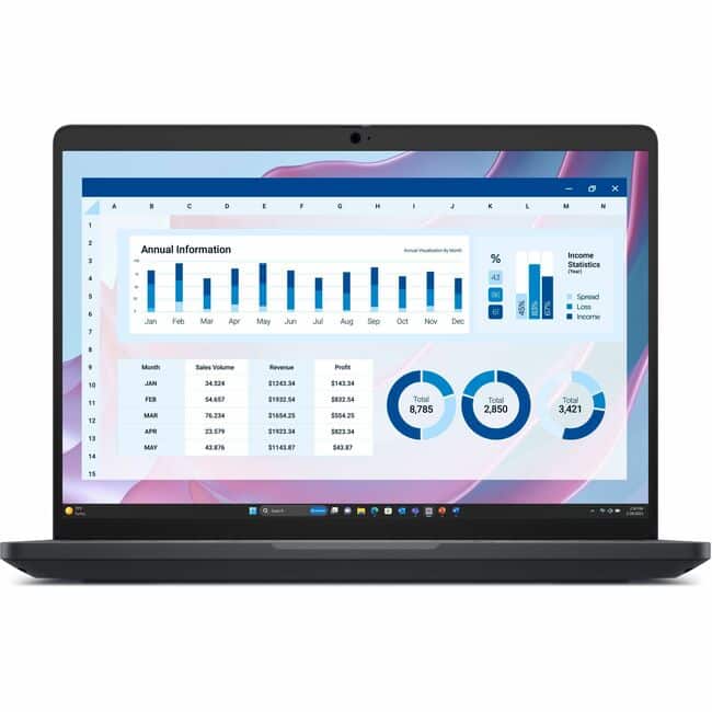 Dell - Pro Max MC14255 14" Copilot+ PC Mobile Workstation - Full HD Plus - AMD Ryzen AI 7 PRO 350 - 16 GB - 512 GB SSD - Magnetite