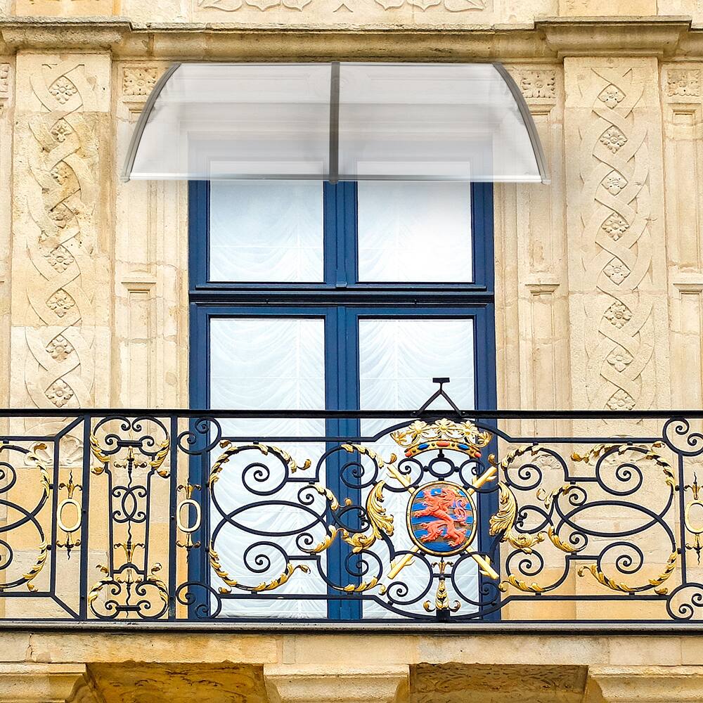 Alt View 4. Winado - 80x40"Window Awning Canopy, Polycarbonate Front Door Patio Cover for UV, Rain, Snow & Sunlight Protection.