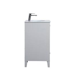 Elegant Kitchen and Bath - 18 inch Single Bathroom Vanity in Grey - Gray