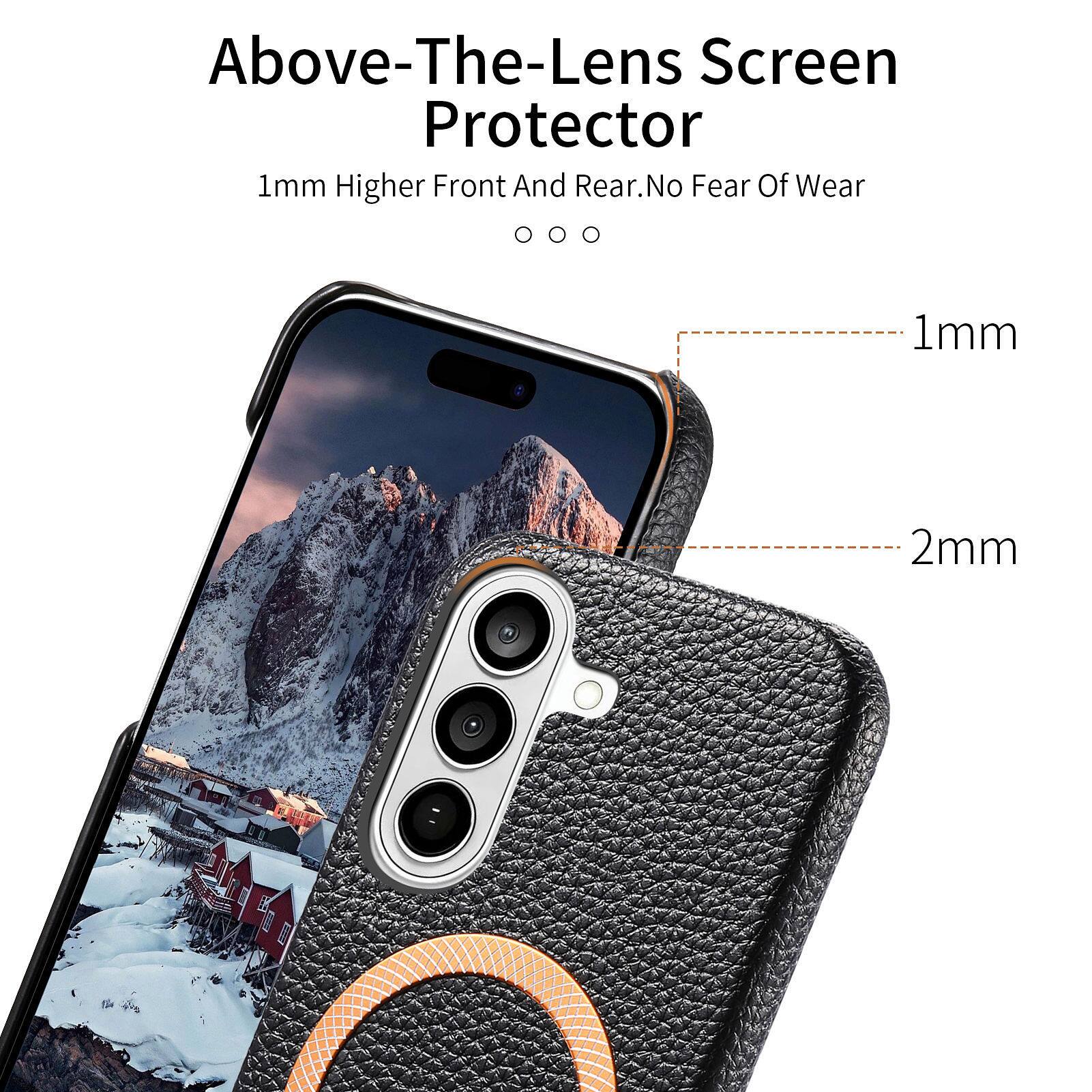 Above-The-Lens Screen Protector  
1mm Higher Front And Rear. No Fear Of Wear  
1mm  
2mm