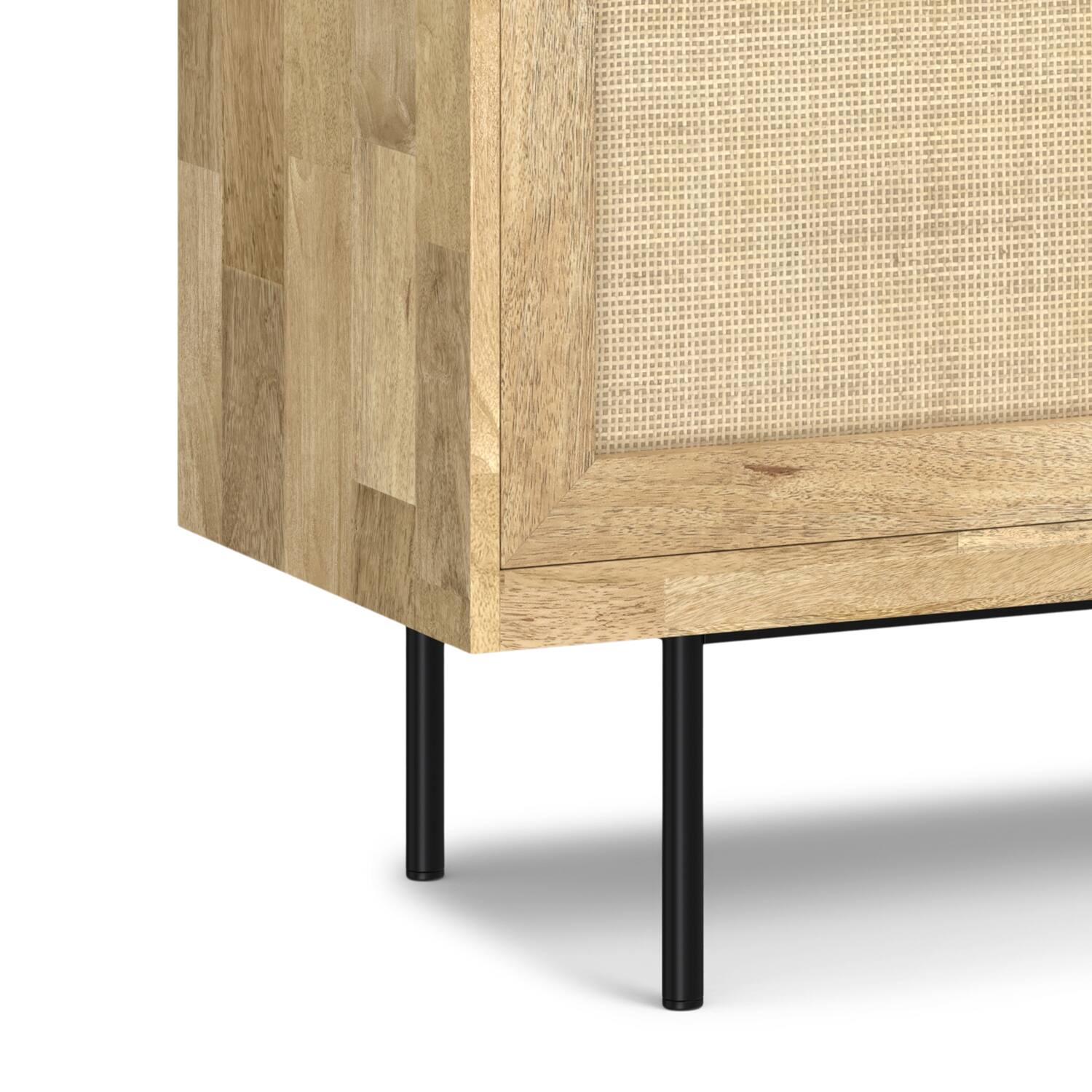 Alt View 8. Simpli Home - Reeves SOLID MANGO WOOD Sideboard Buffet in Natural - Natural.