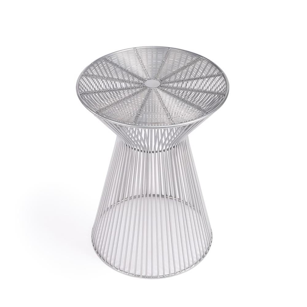 Alt View 4. Butler Specialty - Greeley Metal Side Table - Silver.