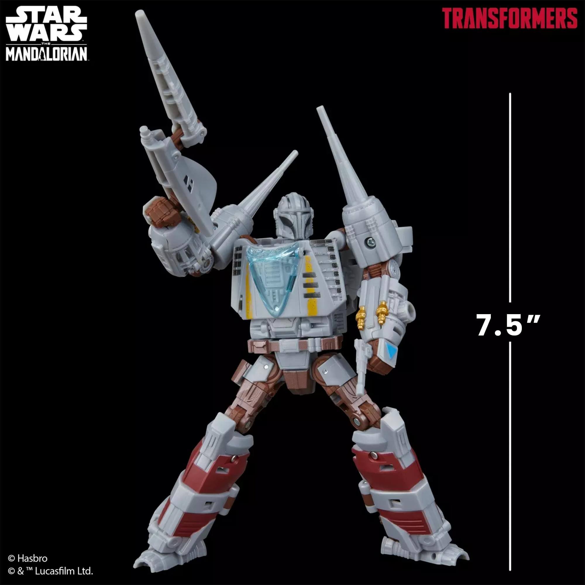 STAR WARS: MANDALORIAN TRANSFORMERS 7.5"  
Hasbro  
© & ™ Lucasfilm Ltd.