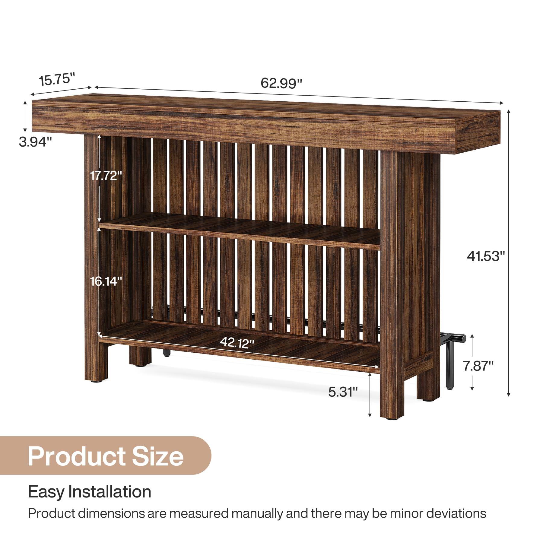 15.75"  
62.99"  
3.94"  
17.72"  
41.53"  
16.14"  
42.12"  
7.87"  
5.31"  

Product Size  
Easy Installation  
Product dimensions are measured manually and there may be minor deviations