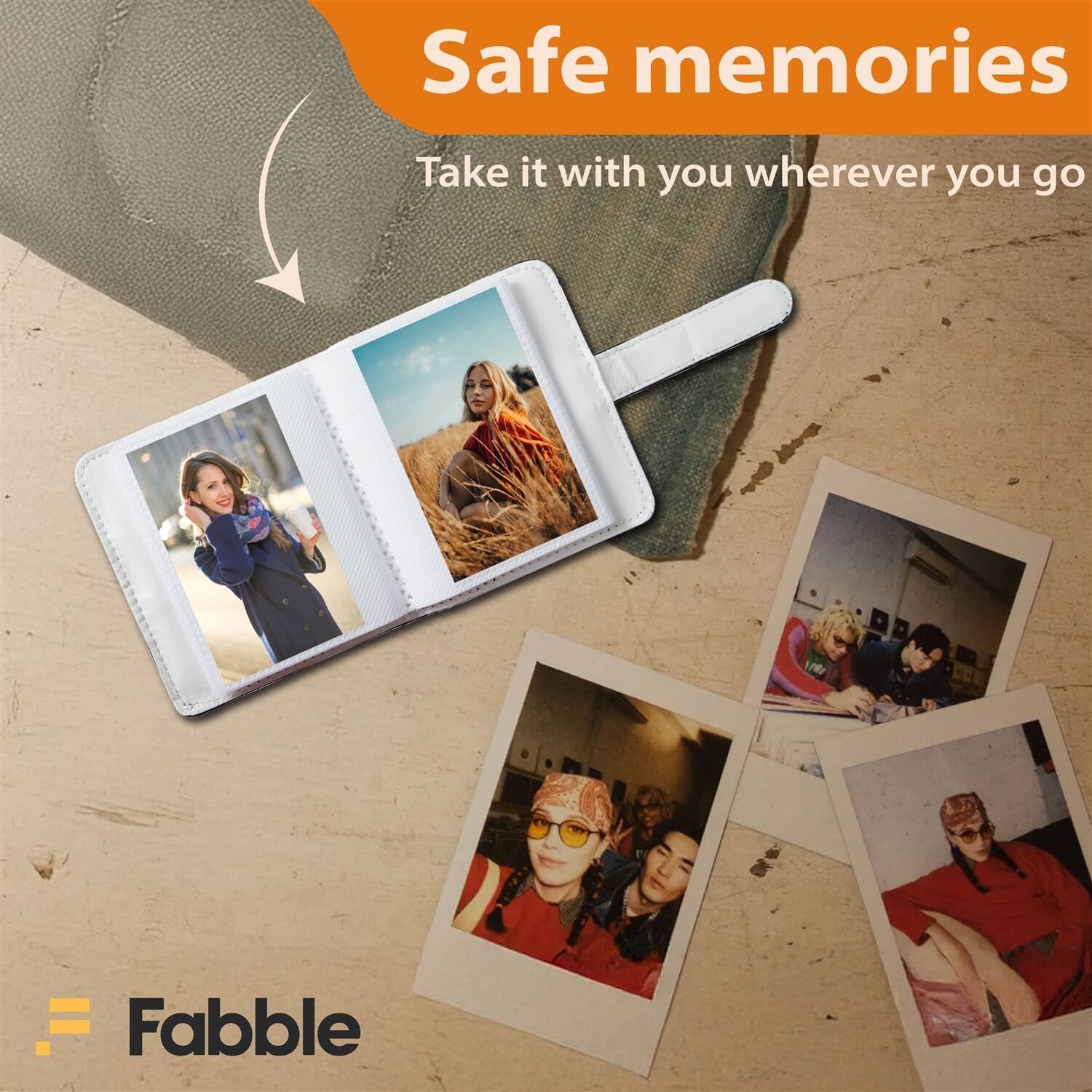 Safe memories  
Take it with you wherever you go  

Fabble