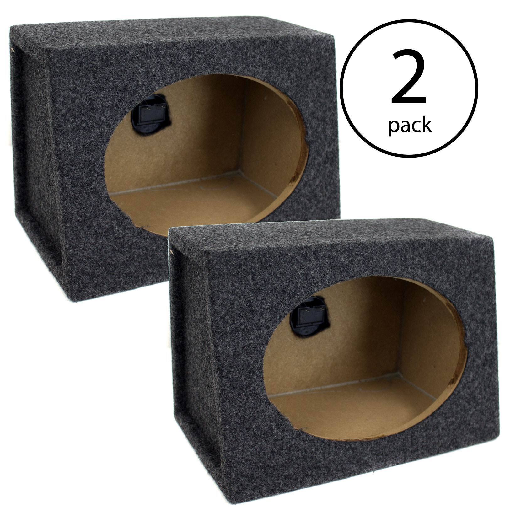 Alt View 1. QPower - Q Power Angled Style 6 x 9 Inch Car Audio Speaker Box Enclosures, 4 Speakers.