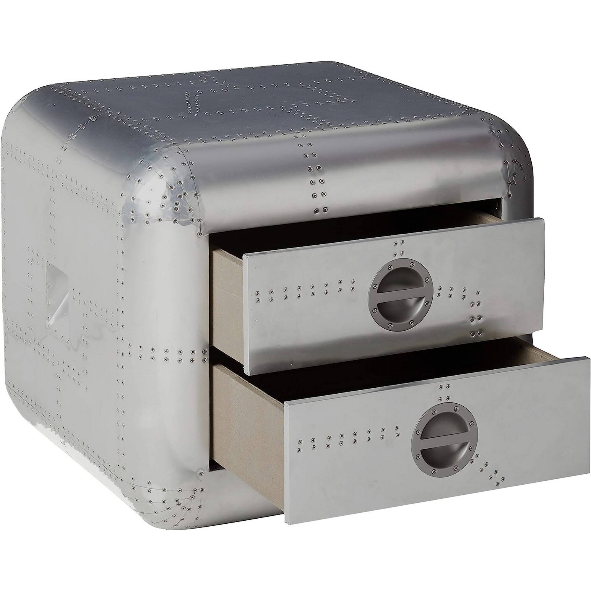 Alt View 2. Manhattan Lane - Brancaster End Table - Aluminum.