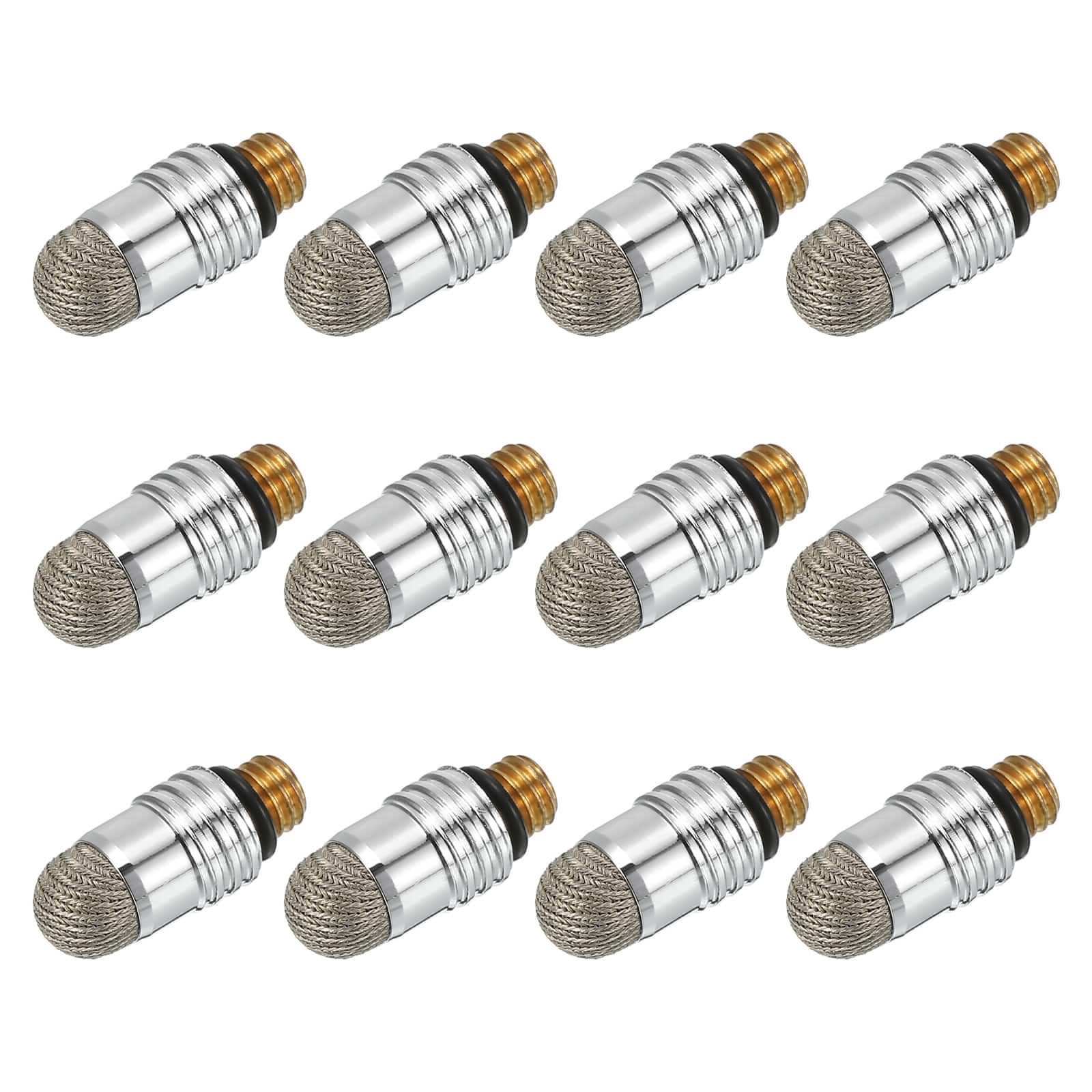 Unique Bargains - 12pcs 7mm Fiber Fine Tips Universal Replacement High Precision for 2 in 1 Stylus Pen Capacitive Touch Screen Devices - Silver