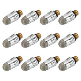 Unique Bargains - 12pcs 7mm Fiber Fine Tips Universal Replacement High Precision for 2 in 1 Stylus Pen Capacitive Touch Screen Devices - Silver