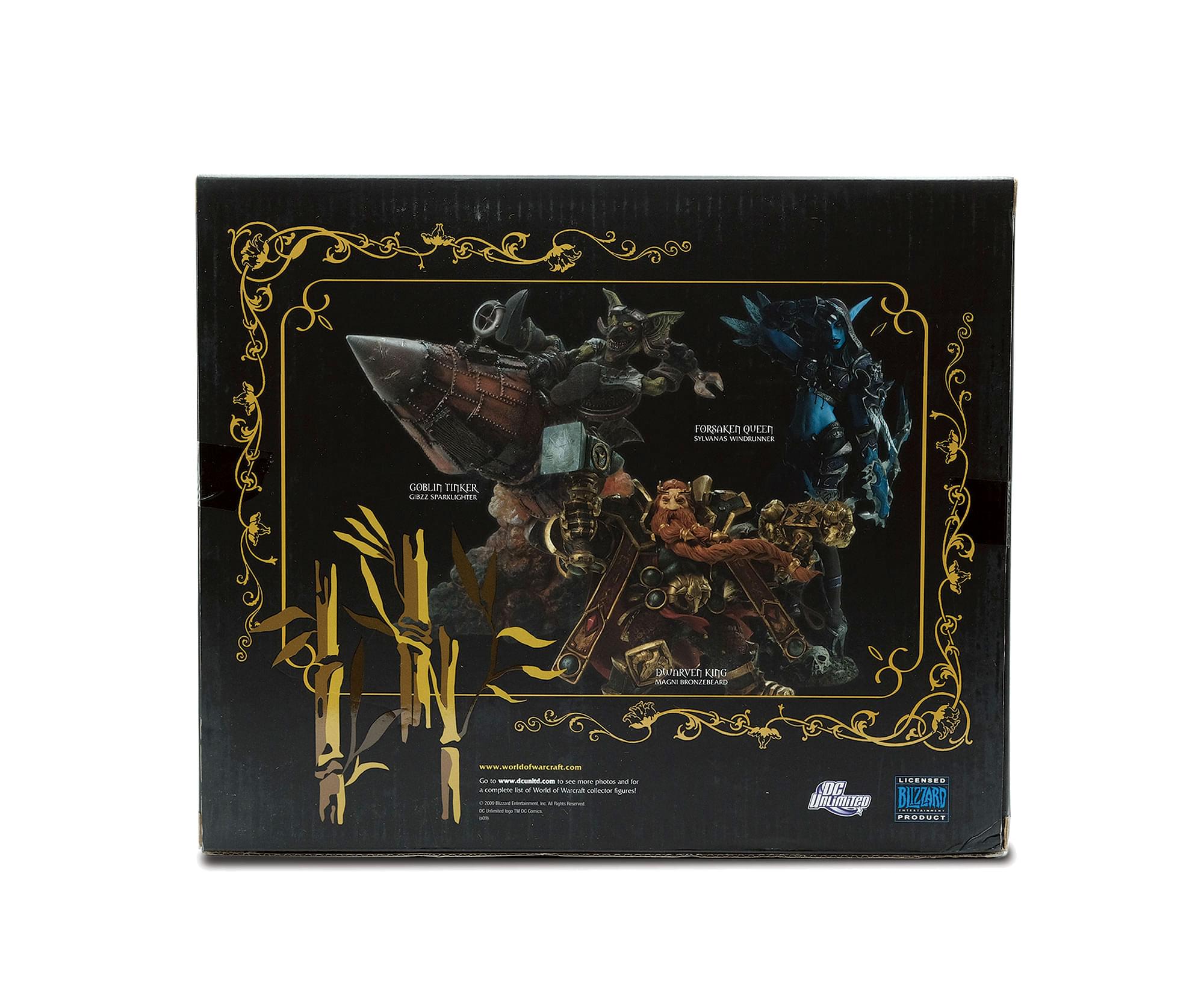 Forgotten Queen  
Shalanas Windrunner  

Goblin Tinker  
Timker Cje  

Dourveth King  
Mamurlitano  

www.worldofwarcraft.com  

Go to www.worldofwarcraft.com for more product and game information.  
© 2011 Blizzard Entertainment, Inc. All rights reserved.  
Blizzard Entertainment, Inc. is a subsidiary of Activision Blizzard, Inc.  
Licensed by Blizzard Entertainment, Inc.  
Product of China  

UNLEASHED  
BLIZZARD  
LICENSED  
PRODUCT