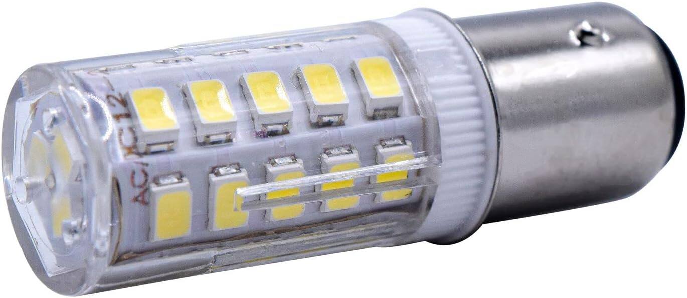 Alt View 5. HQRP - HQRP BAY15d LED Bulb Cool White 33xSMD2835 12-24V DC Replaces Ancor 529340/529341/521158/521162/521166.