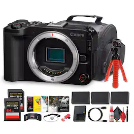 Canon - EOS R50 V Mirrorless Camera Body (6895C002) 2 x LP-E17 Battery + More (International Version)