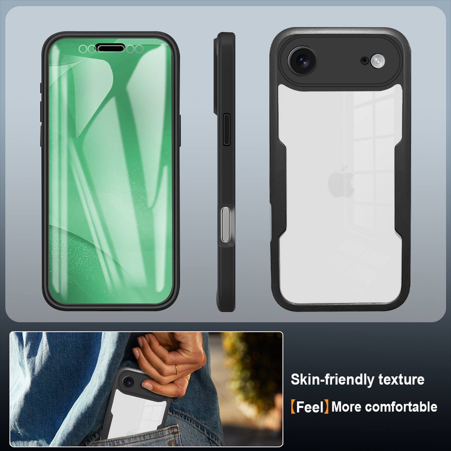 Skin-friendly texture  
[Feel] More comfortable