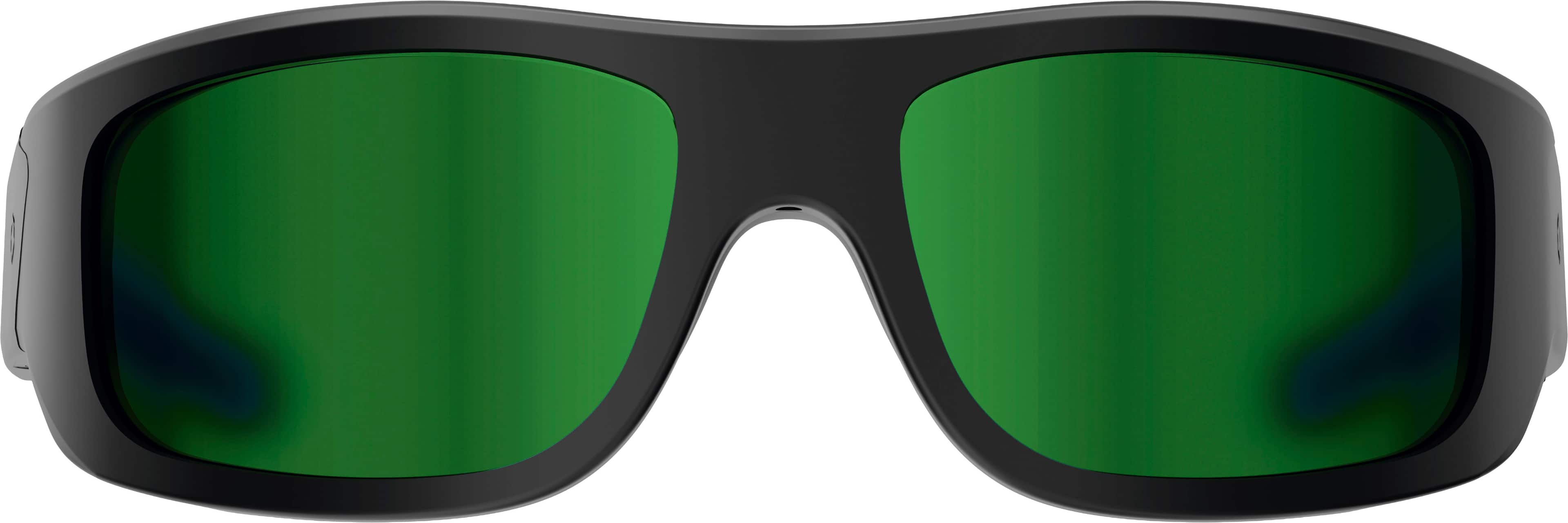 Armor Green Mirror Polarized Smart Safety Glasses Powered by Lucyd - Black/Green