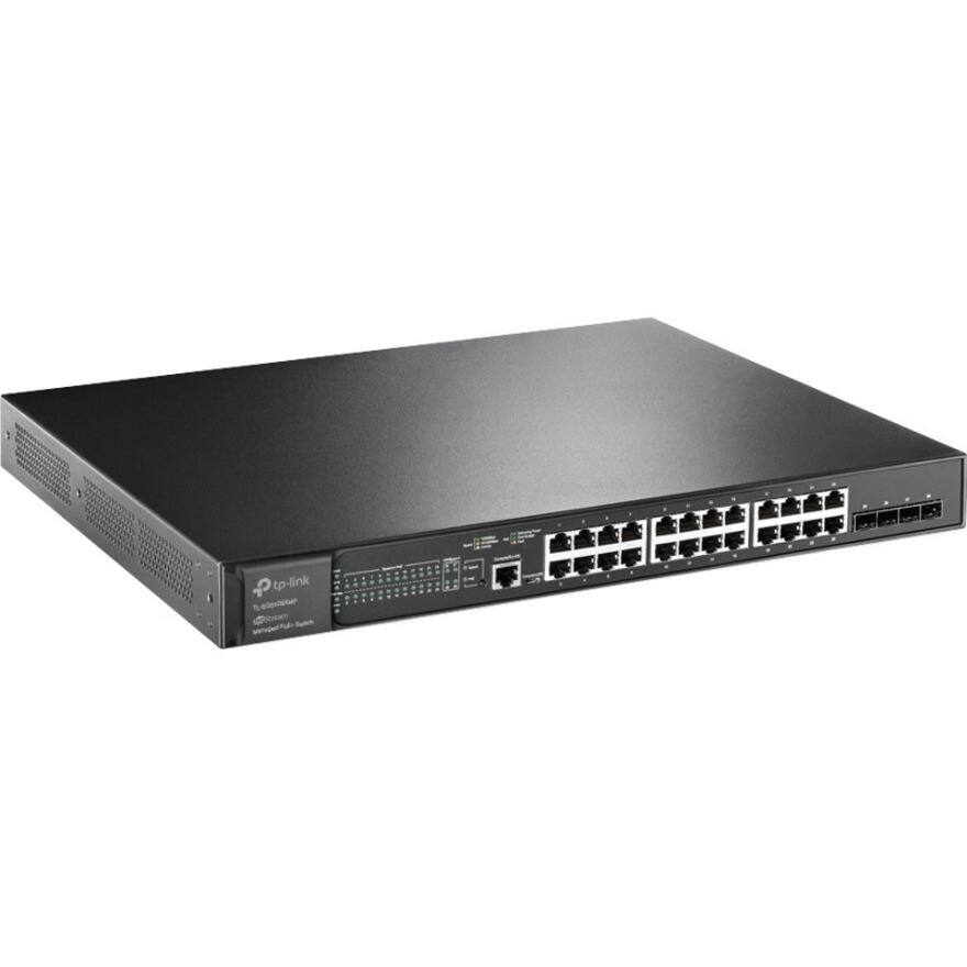 Alt View 2. TP-Link - TP-Link TL-SG3428XMP -Jetstream 24 Port Gigabit Smart Managed L2+ PoE switch - Limited Lifetime Protection - 24 PoE+ - Unknown.