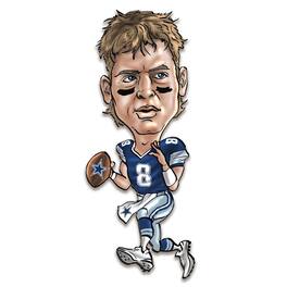 Sporticulture - Troy Aikman Dallas Cowboys Metal Caricature Wall Art - Blue
