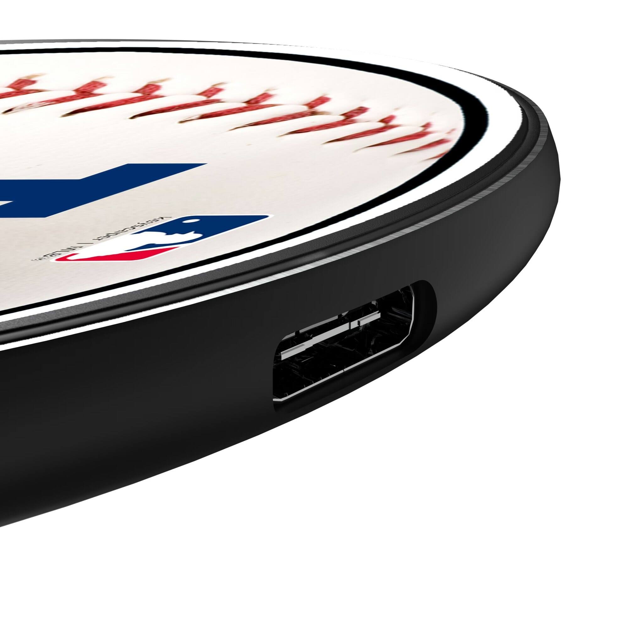 Alt View 2. Keyscaper - Los Angeles Dodgers Wireless Charging Pad - Multicolor.