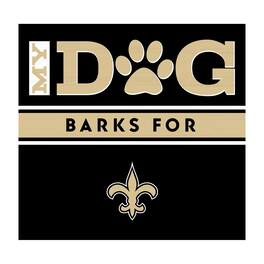 Imperial - New Orleans Saints 10" x 10.5" Dog Barks Wall Art - Multicolor