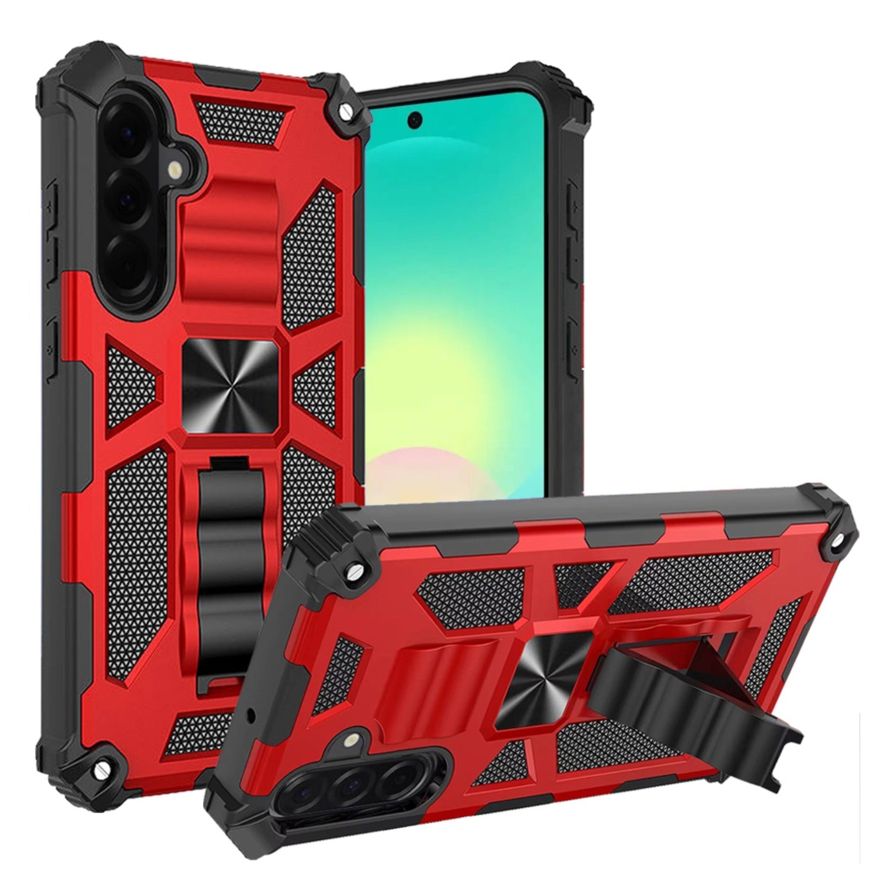 Kitcheniva Shockproof Stand Metal Plate Phone Case With Tempered Glass ...