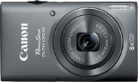 Front Standard. Canon - PowerShot ELPH 130 IS 16.0-Megapixel Digital Camera - Gray.