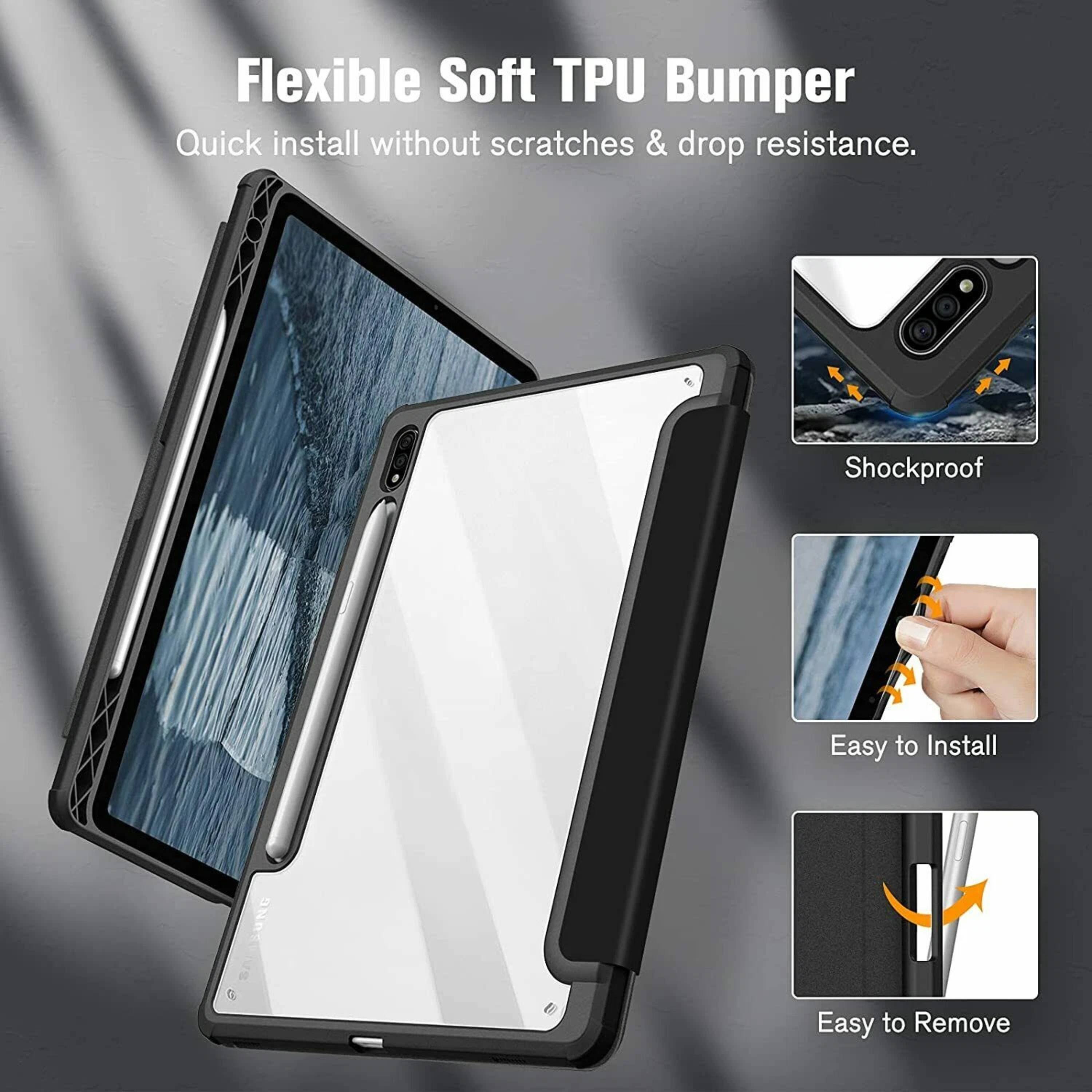 Flexible Soft TPU Bumper  
Quick install without scratches & drop resistance.  

- Shockproof  
- Easy to Install  
- Easy to Remove