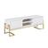 Left. Walker Edison - Modern Glam TV Stand - Solid White.