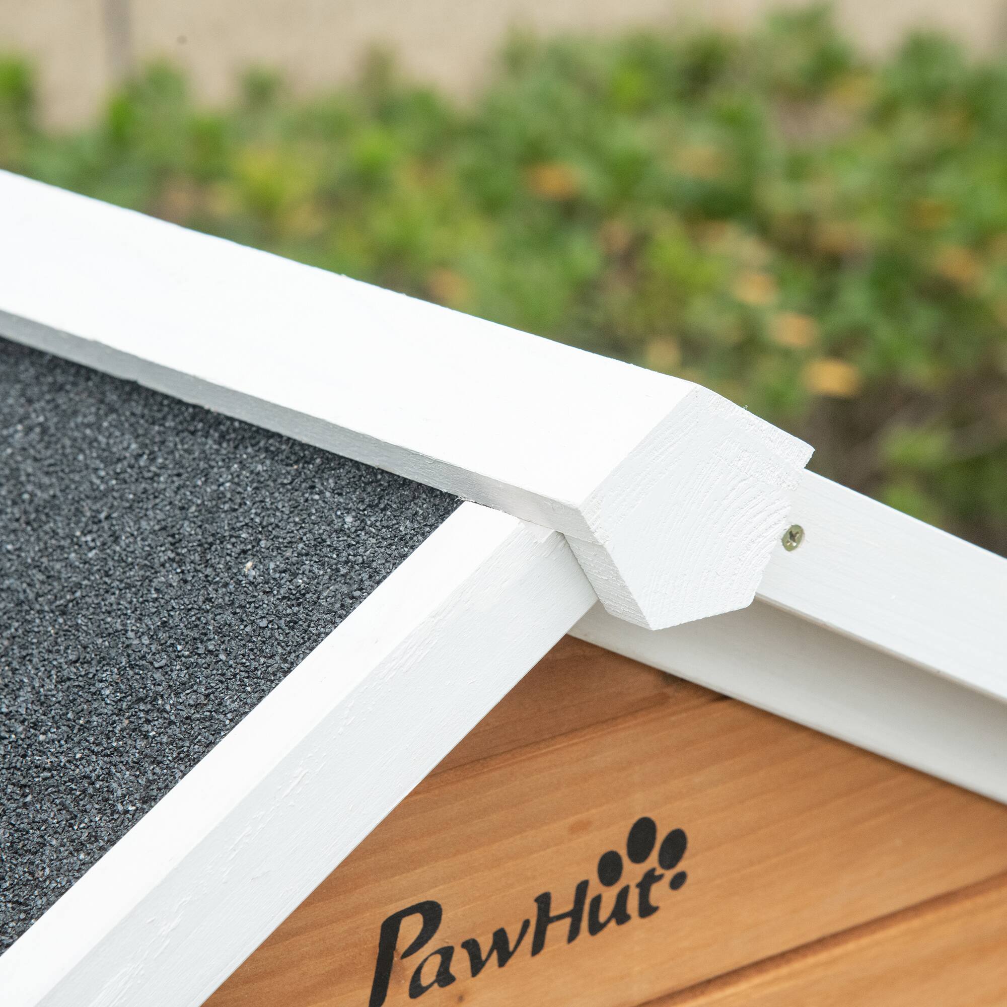 Alt View 5. Pawhut - 76" Chicken Coop with Safe Healthy Non-Polluting Materials, Outdoor Poultry Cage with Weatherproof Materials.