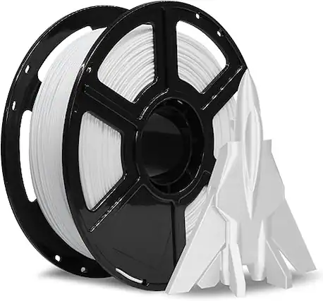 Front. Flashforge - HS PETG 1.75mm High-Speed Filament - 600mm/s, Anti-Tangle, Low Shrinkage, Fits Most 1.75mm 3D Printers - White.