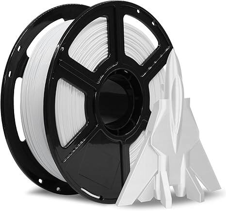 Front. Flashforge - HS PETG 1.75mm High-Speed Filament - 600mm/s, Anti-Tangle, Low Shrinkage, Fits Most 1.75mm 3D Printers - White.