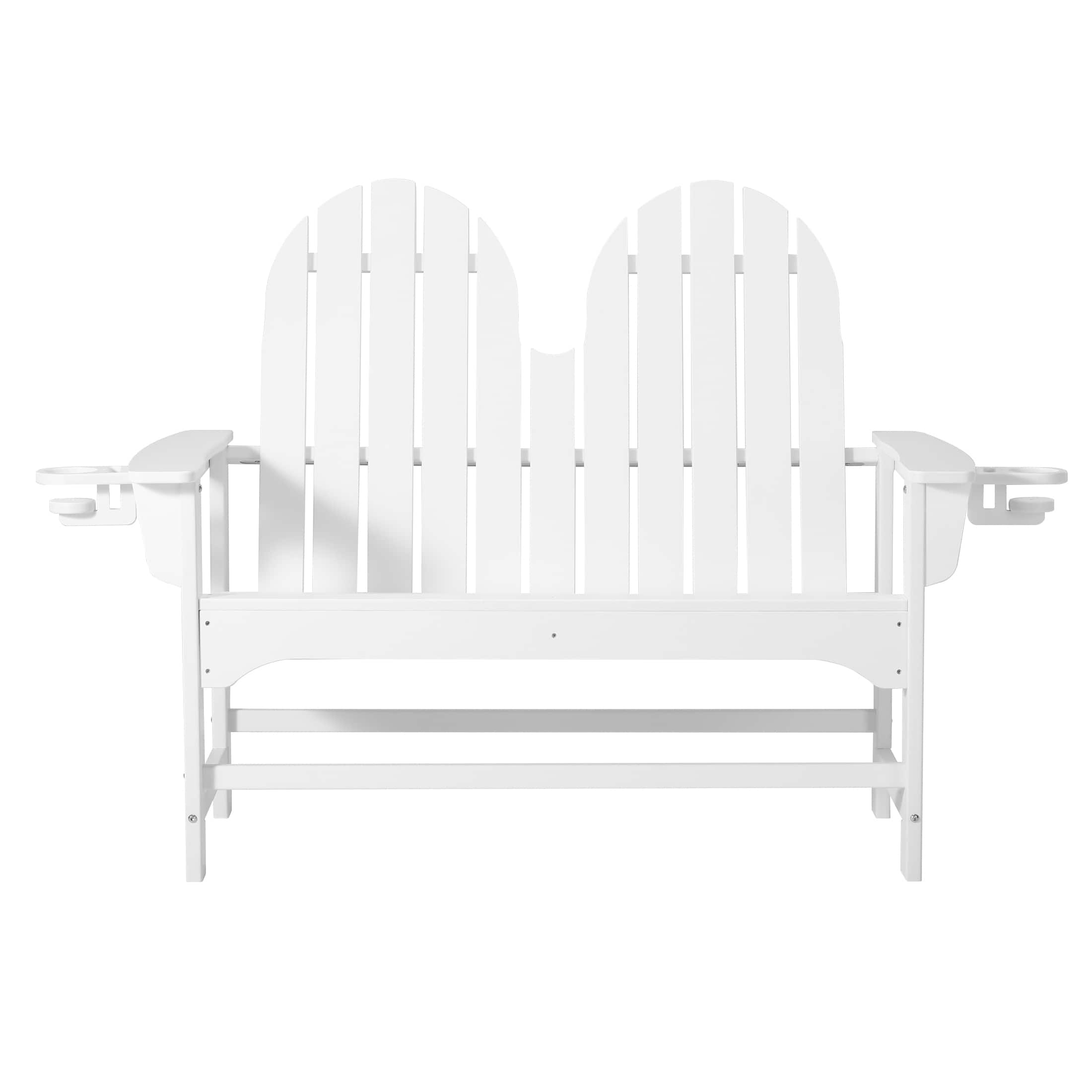 "WestinTrends - St. Augustine Outdoor Patio 49"" HDPE Adirondack Garden Bench - White" price history on PriceWatchPro