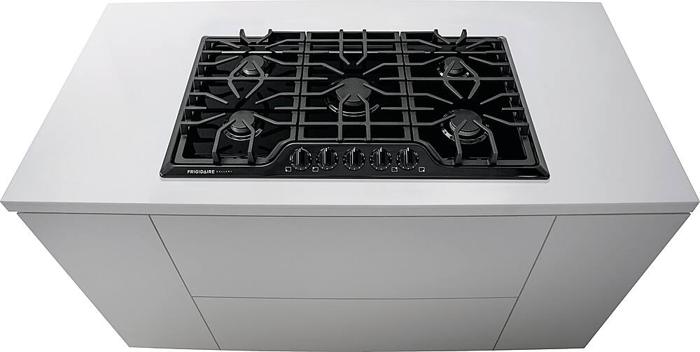 Alt View 18. Frigidaire - Gallery 36" Built-In Gas Cooktop - Black.