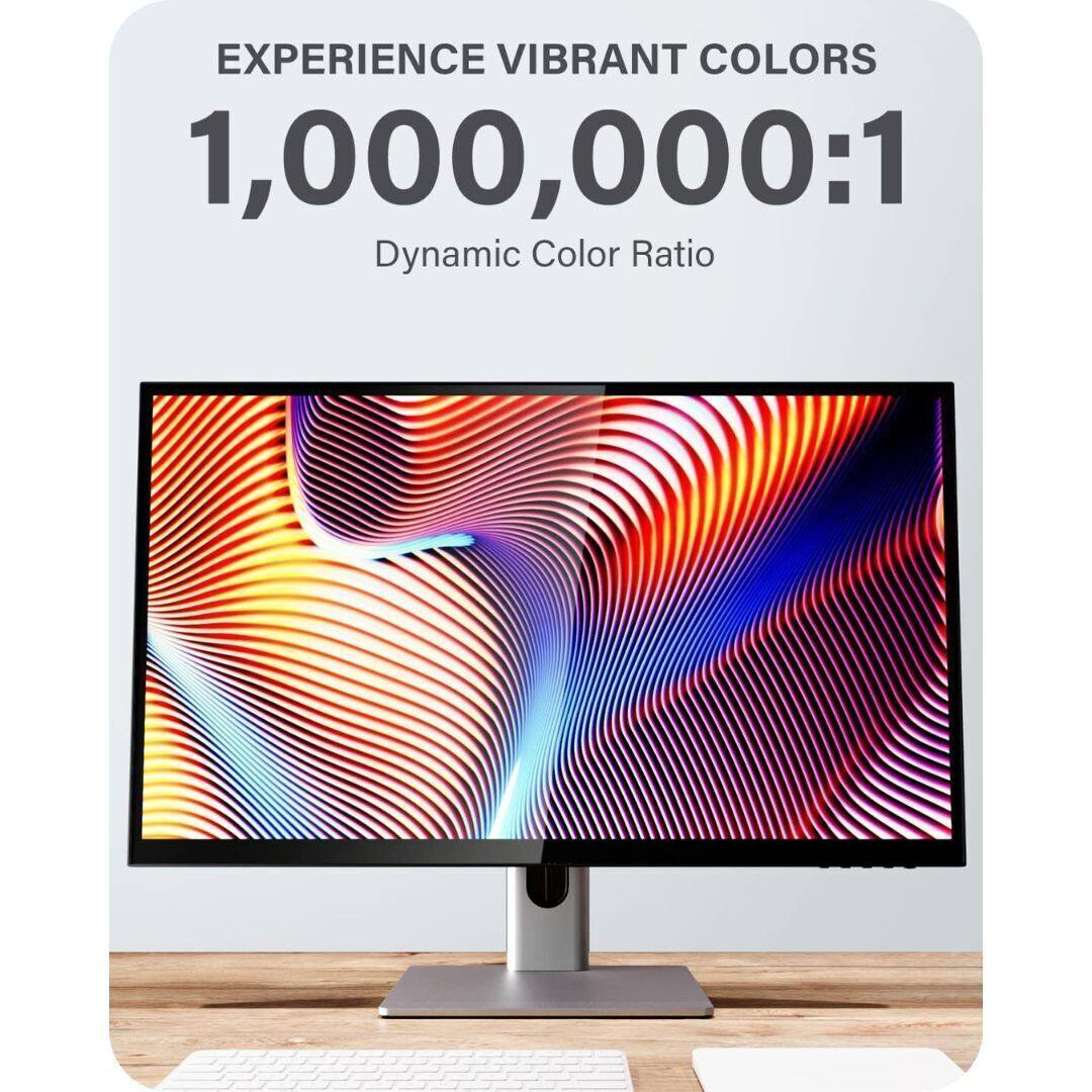 Alogic Clarity 27 Inch UHD 4K Monitor with 8 in 1 Hub, IPS